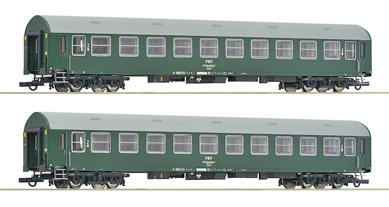 Set 2 wagonów typ Y/B 70,Bwxzd H0 IV ROCO 6200102