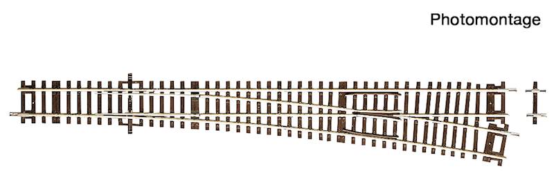 Rozjazd prawy WR10 10° r=1946mm Roco 42491 H0