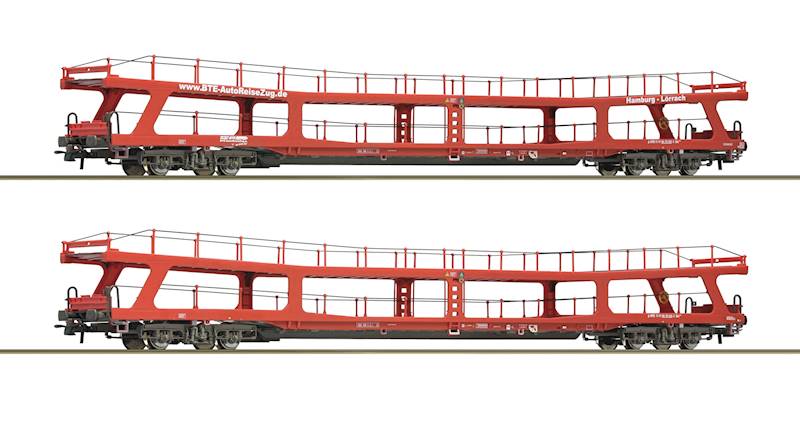 Wagony do transportu samochodów BTE H0 Roco 77047