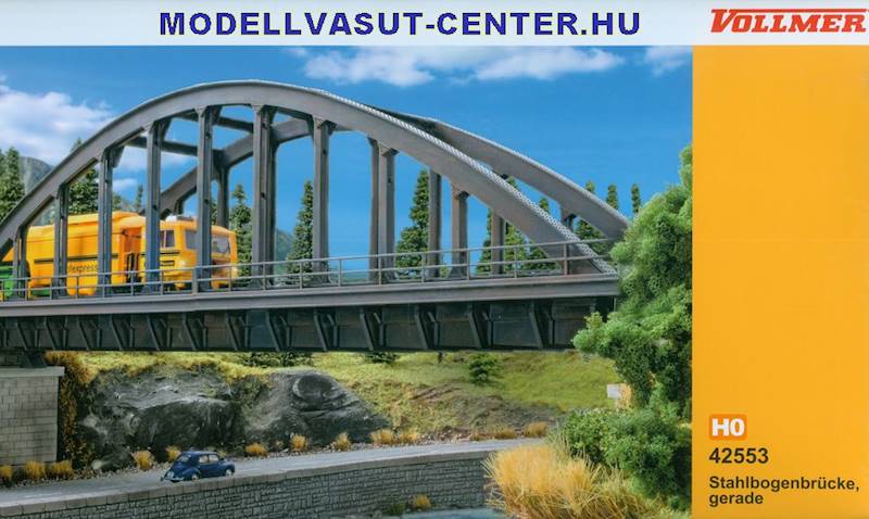 Most kolejowy, stalowy, łukowy H0 Vollmer 42553
