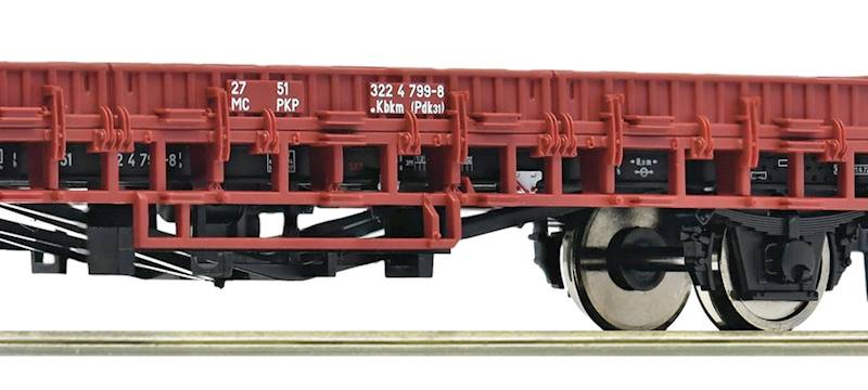 Wagon towarowy platforma typ Kbkm Roco 6600149 H0