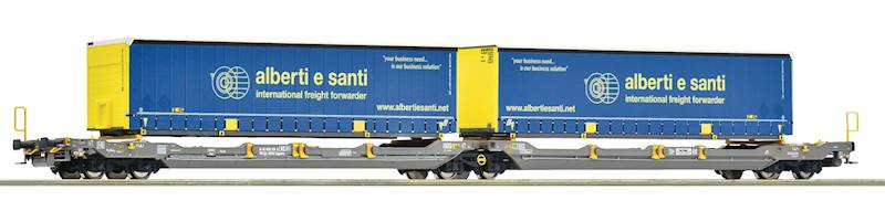Wagon dwukieszeniowy T3000e, Hupac H0 Roco 6600137