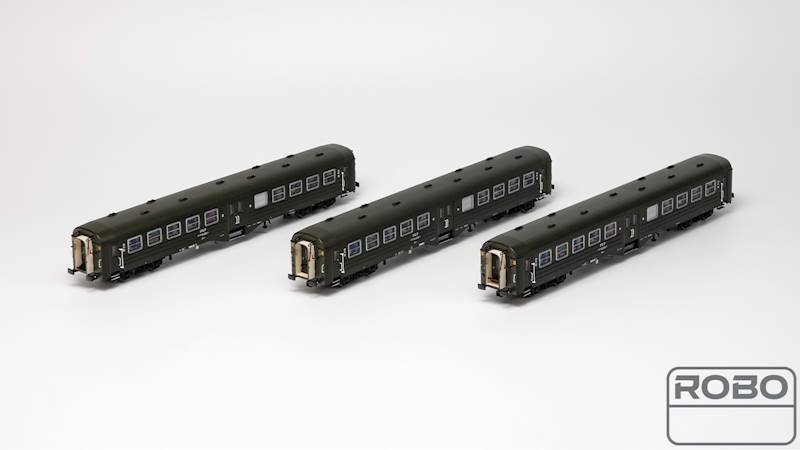 Zestaw 3 wag. Ryflak 2kl st.Jarocin H0 ROBO 302021