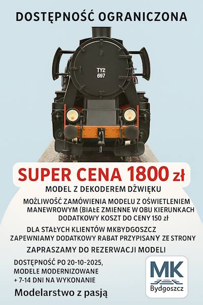 Lokomotywa parowa Ty2 H0 ROCO 70108 DCC SOUND MKB
