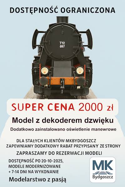 Lokomotywa parowa Ty2 H0 ROCO 70108 DCC SOUND MKB