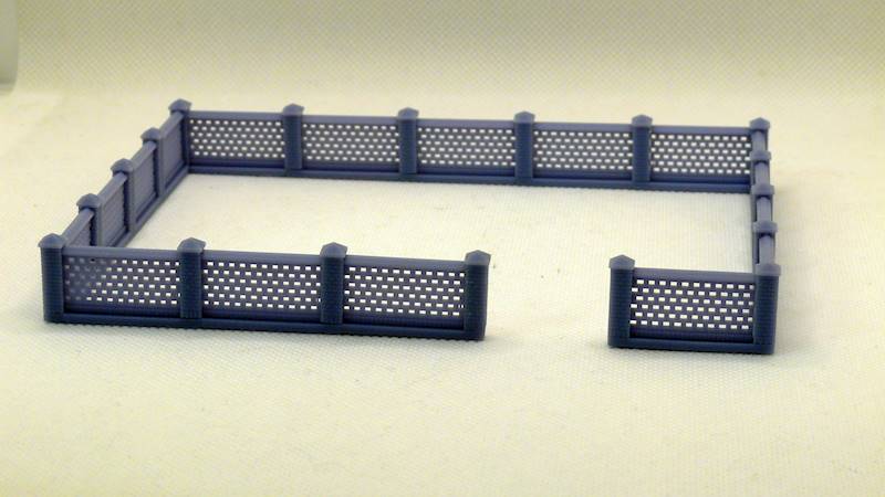 Ogrodzenie z białej cegły skala H0 1/87  MKB087OBC