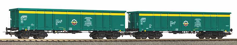 Zestaw 2 węglarek niskoburt. Eaos H0 PIKO 28314