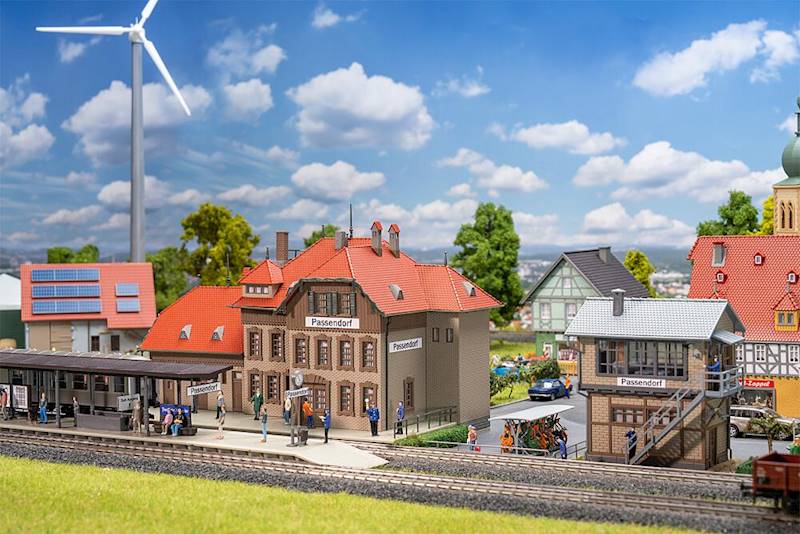 190035 Zestaw Dworzec Passendorf Faller H0