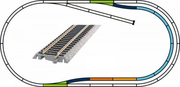 Zestaw torów C  A-Gleis Bettung H0 PIKO 55321