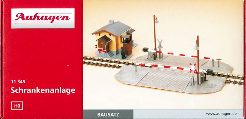 Auhagen 11345 – Przejazd kolejowy z budką dróż H0 