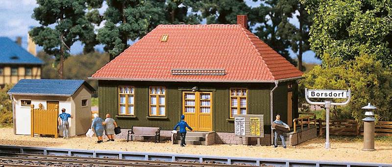 Auhagen 11407 – Przystanek kolejowy Skala H0 