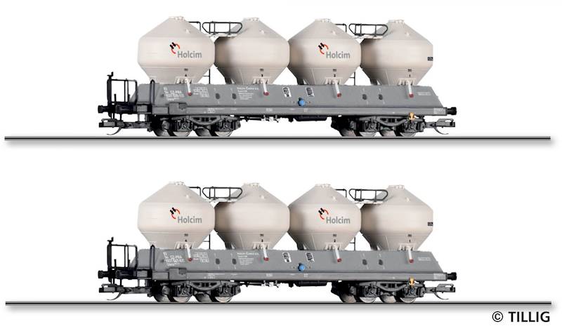 01118 Tillig Zest.2 wag.silosowych typ Uacs 451 TT