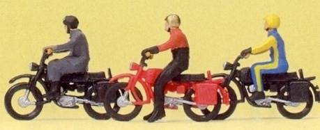10081 Preiser Motocykliści  H0