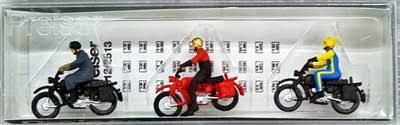 10081 Preiser Motocykliści  H0