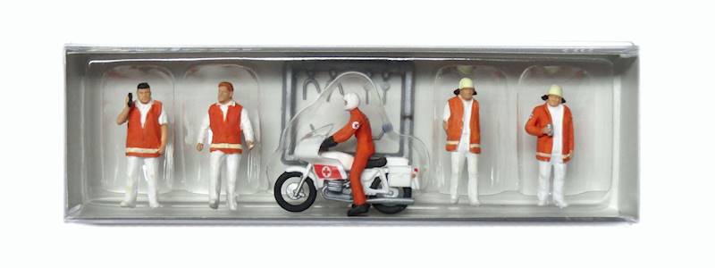 10100 Preiser Ekipa pogotowia ratunkowego H0