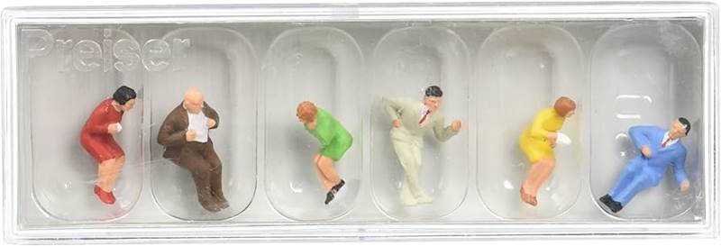 10103 Preiser Osoby w pozycji siedzącej  H0