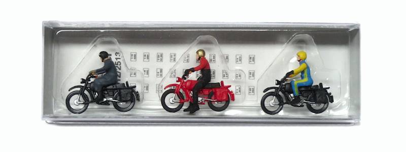 10128 Preiser Motorowerzyści H0