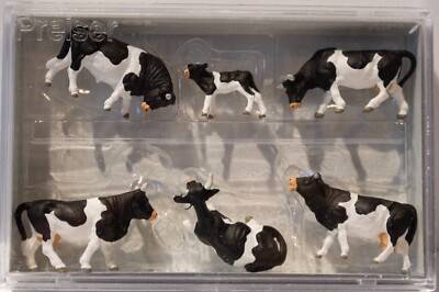 10145 Preiser Krowy czarne łaciate H0