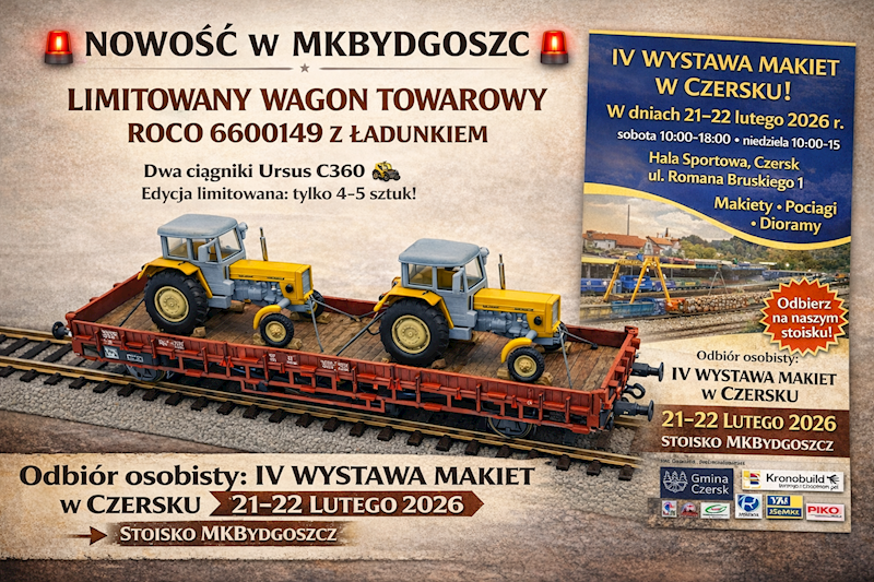 Wagon towarowy platforma typ Kbkm Roco 6600149 H0