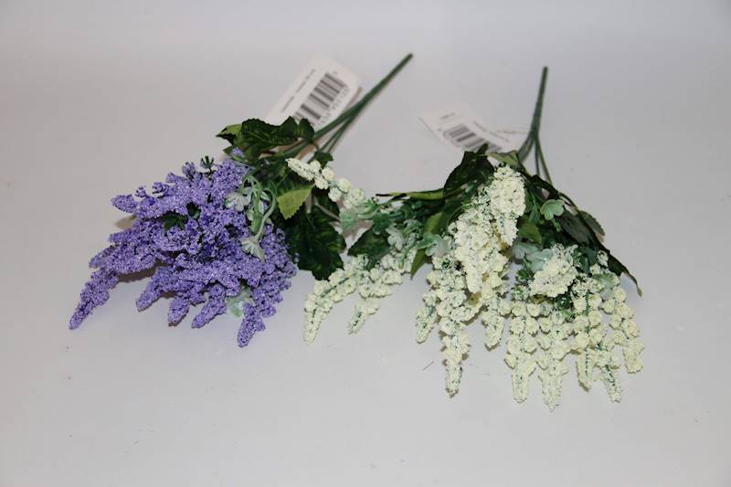 LAWENDA BUKIET VIOLET / CREAM 34 CM