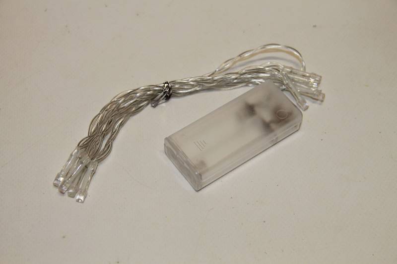 LAMPKI NA BATERIĘ 10 LED, 1.5 M, BIAŁE ZIMNE
