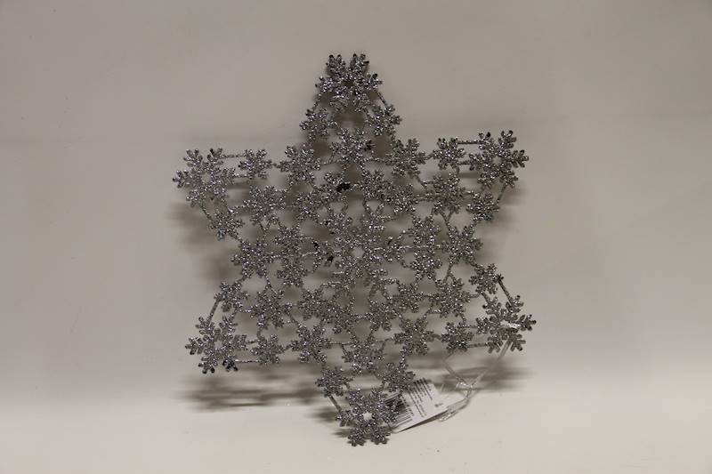 GWIAZDKA SREBRNA AŻUR SZER. 29 CM