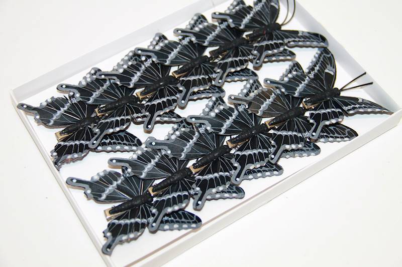 MOTYLE 8 CM CLIP S/12