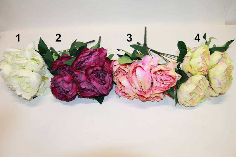 PEONIA BUKIET X7 40CM