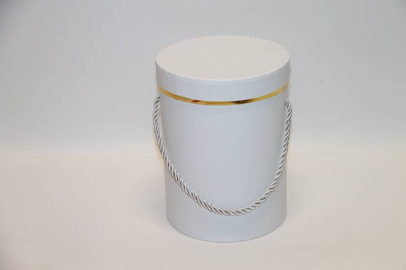 FLOWERBOX WHITE/GOLD 18X13,5 CM