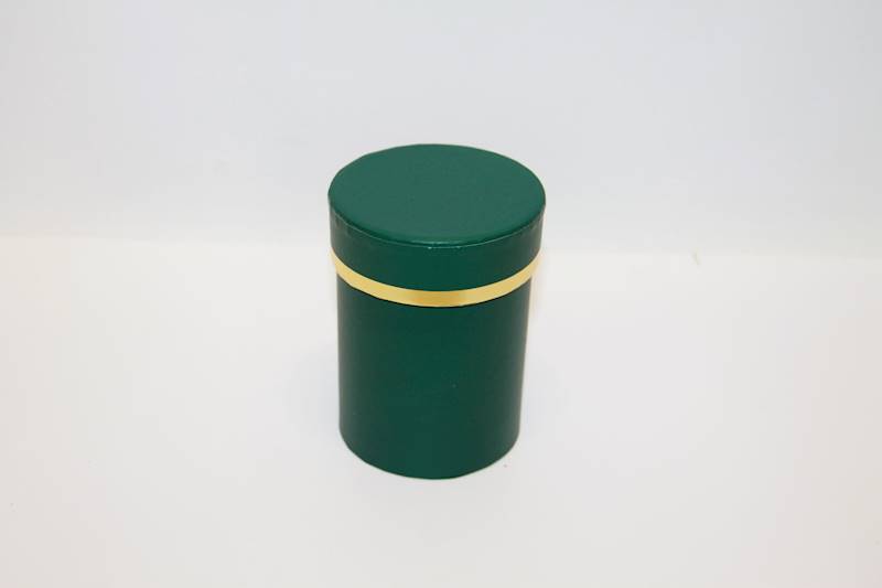 FLOWERBOX DK.GREEN/GOLD 10,2X7,6 CM