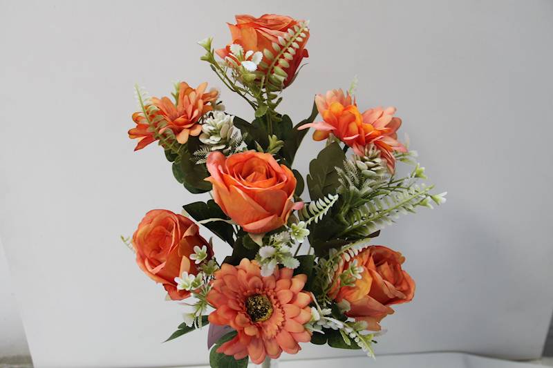 BUKIET RÓŻA GERBERA X 9 • ,;: ORANGE