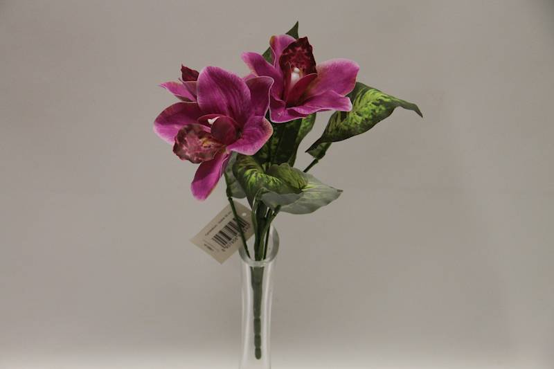 BUKIET CYMBIDIUM 3 KWIATY 32 CM • ': MAGENTA