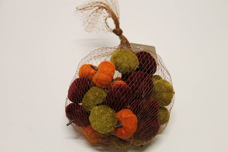 DYNIA WELUR KOLOR MIX orange/burgund/green