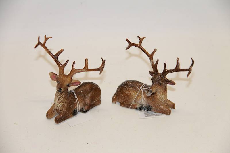 JELONEK LEŻĄCY BRĄZOWY OŚNIEŻONY 9,5X6,5X9