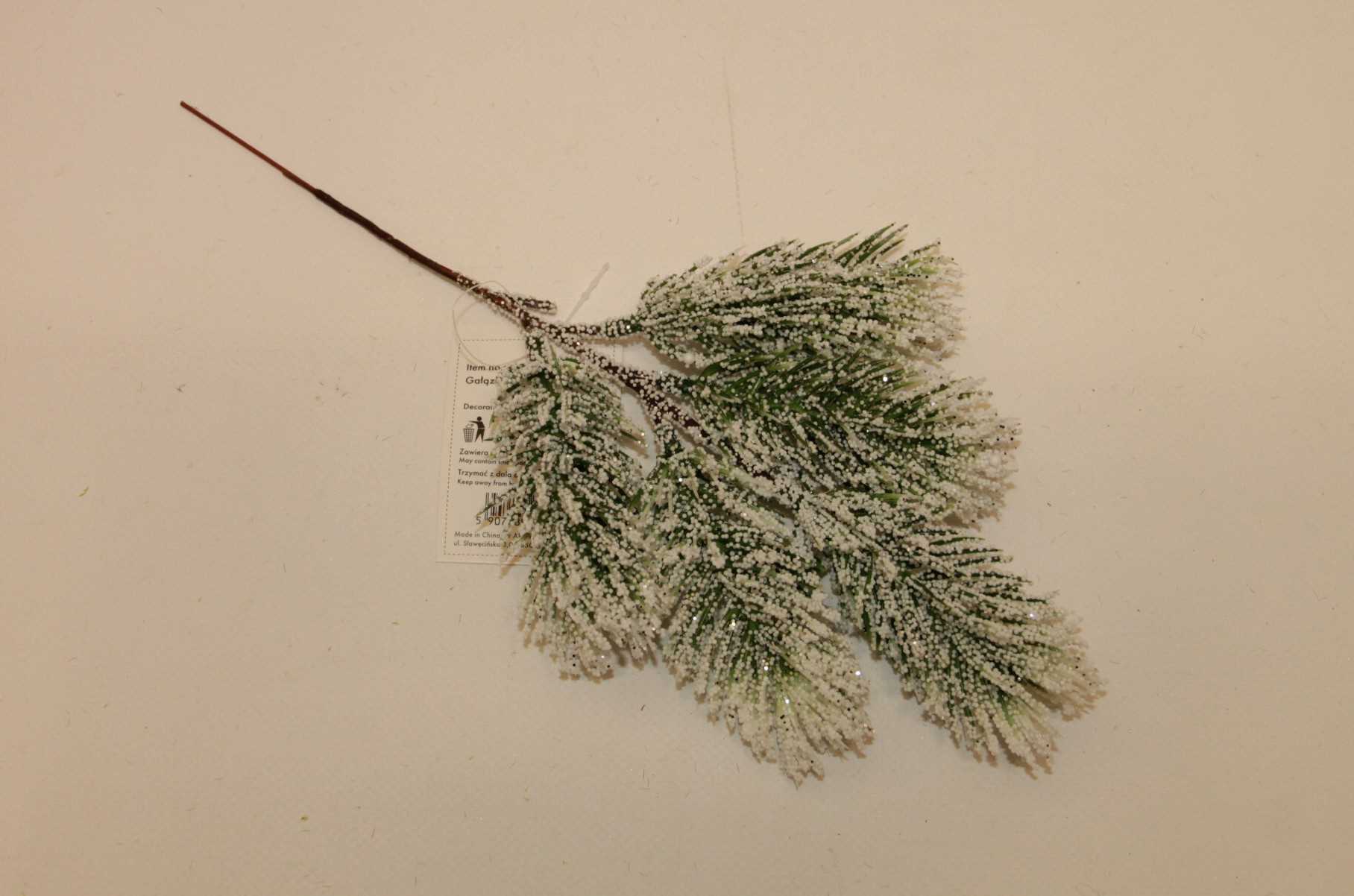 GAŁĄZKA OŚNIEŻONA WHITE/GREEN