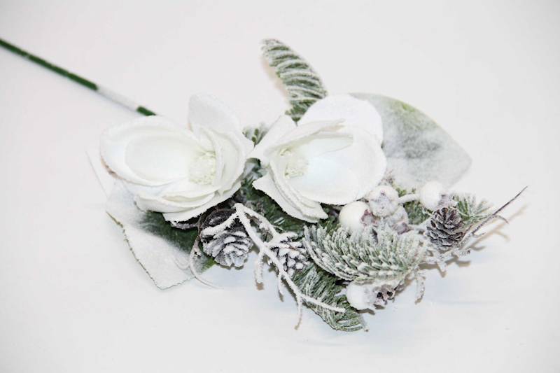 PIK/GAŁĄZKA MAGNOLIA BIAŁA ŚNIEG 38 CM