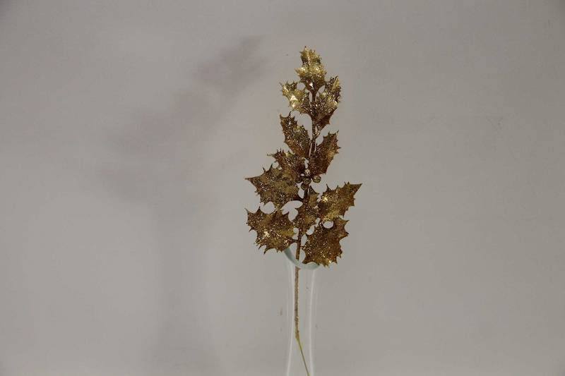 OSTROKRZEW GAŁĄZKA BROKAT GOLD