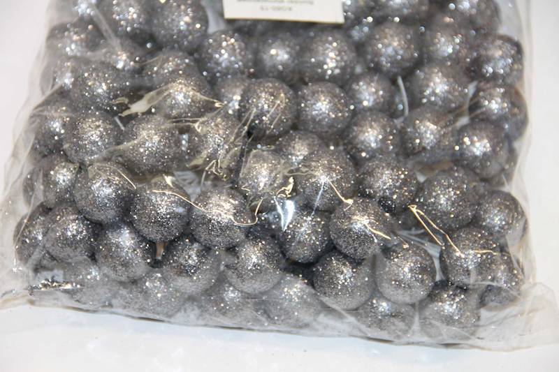 BOMBKI STYROPIANOWE BROKACONA 2,5 CM  1 WIĄZKA = 12 SZT. • ': 15-GREY