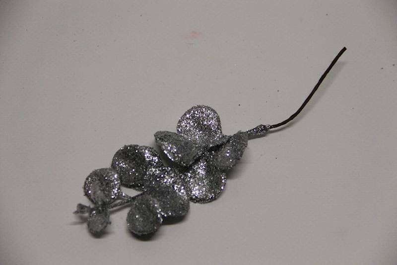 LIŚĆ BROKAT SILVER PIK