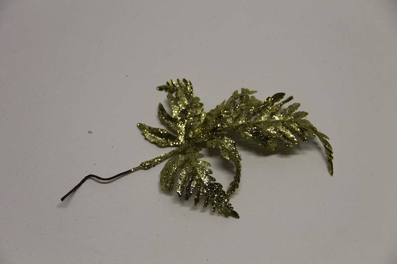 LIŚĆ PALMY BROKAT GOLD PIK