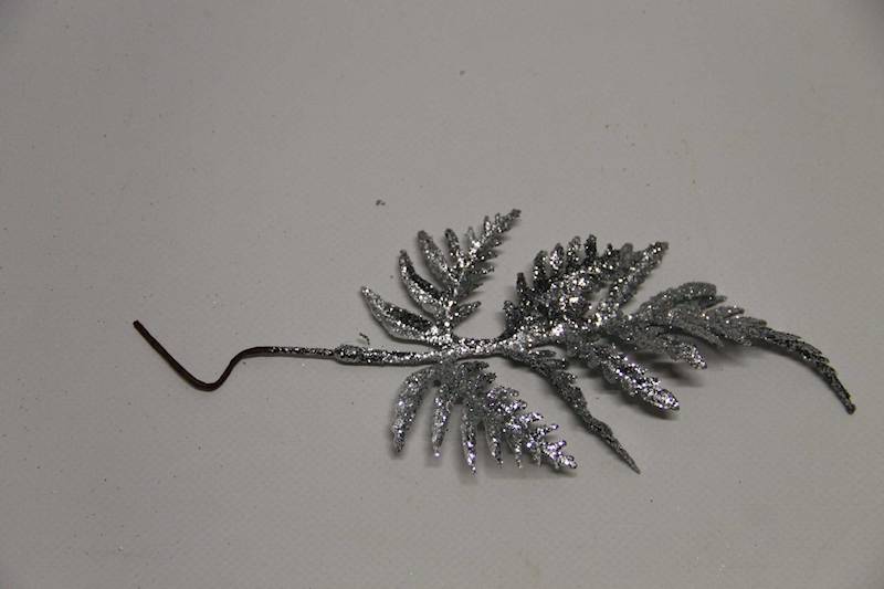 LIŚĆ PALMY BROKAT SILVER PIK