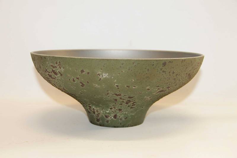 MISA NA NÓŻCE PLASTIK ZIELONO-GRAFITOWA 24*24*10