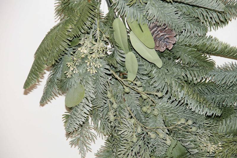 ŚWIERK, SZYSZKA LISTKI ZAWIESZKA 64 CM