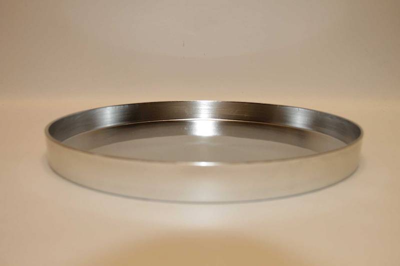 PODTALERZ GŁĘBOKI DEKORACYJNY SILVER  31,5 CM