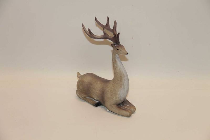 RENIFER SZARY LEŻĄCY 21X8,5X16