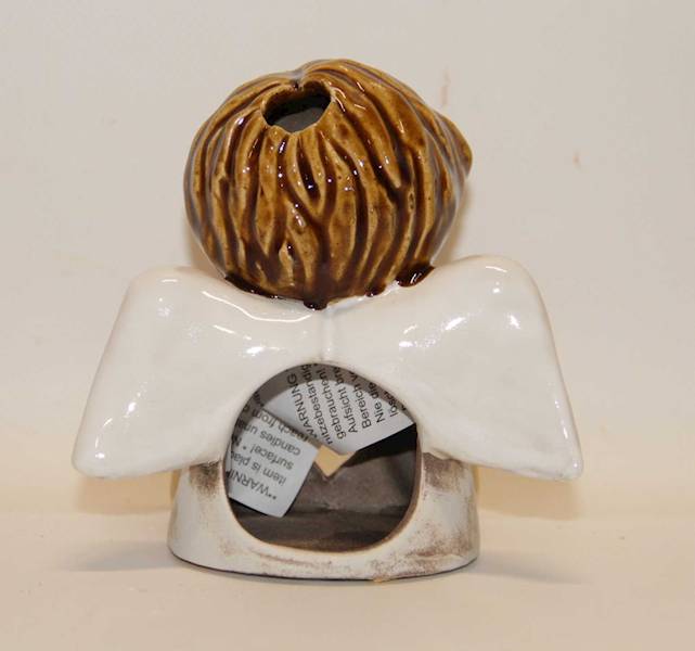 ANIOŁEK ŚWIECZNIK DZIEWCZYNKA PODPARTA RĘKAMI 11,5*7,9*12,4