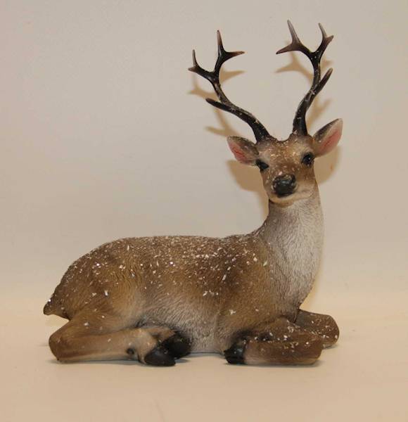 JELEŃ LEŻĄCY NATURALNY OŚNIEŻONY 16X8,5X17,5