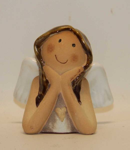 ANIOŁEK DZIEWCZYNKA PODPARTA RĘKAMI 8,2*5,4*8,6