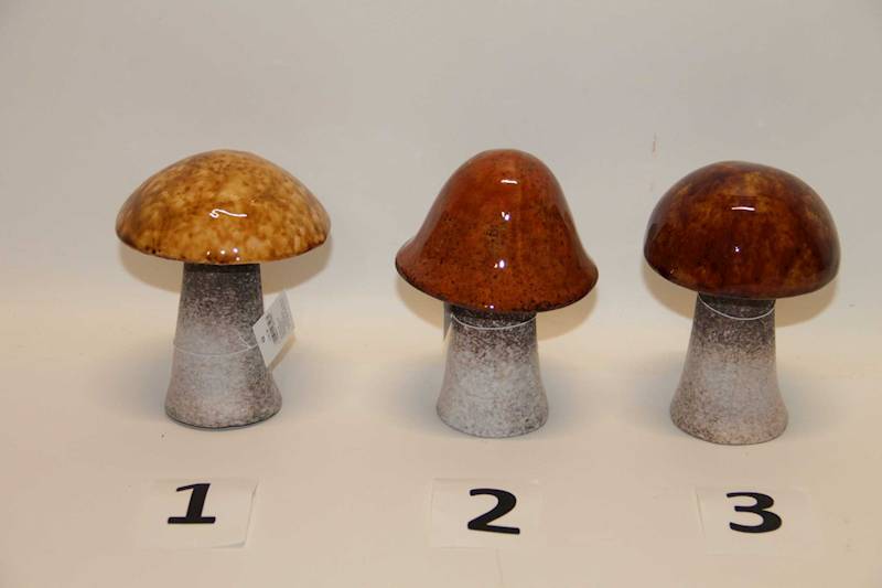 GRZYBEK BRĄZOWY NA BATERIE S/3 9,5*9,5*13,3