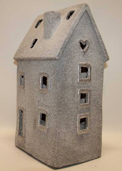 DOMEK SZARY LED OŚNIEŻONY